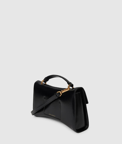 KarlLagerfeld Kautograph Twist Top Handle Bag Black/Gold