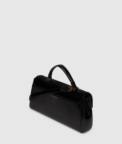 KarlLagerfeld Kautograph Elongated Top Handle Bag Black/Gold
