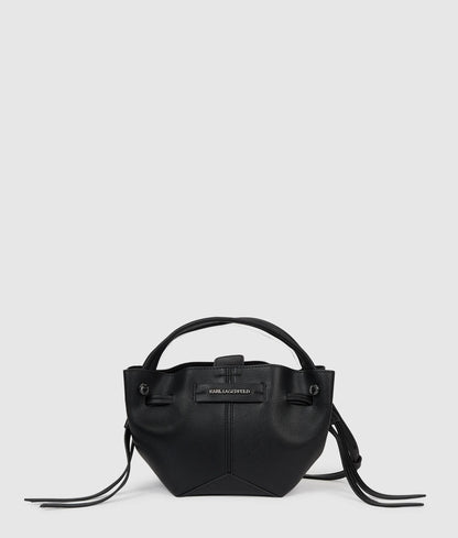 KarlLagerfeld Kpierced Mini Bucket Bag Black-Nickel