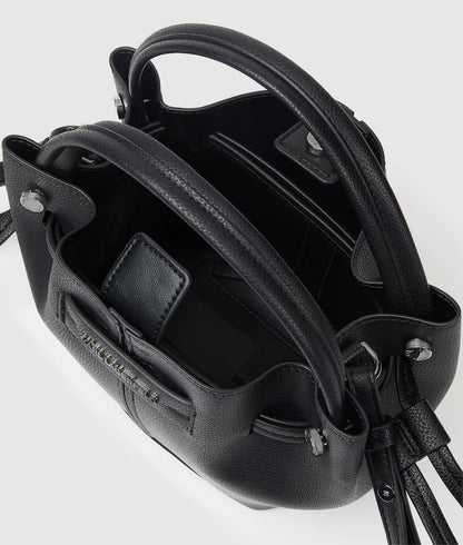 KarlLagerfeld Kpierced Mini Bucket Bag Black-Nickel