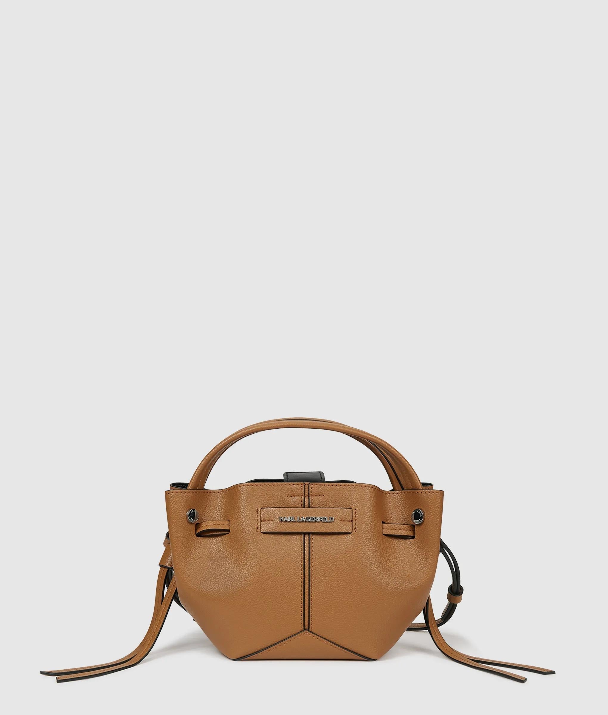 KarlLagerfeld Kpierced Mini Bucket Bag Caramel