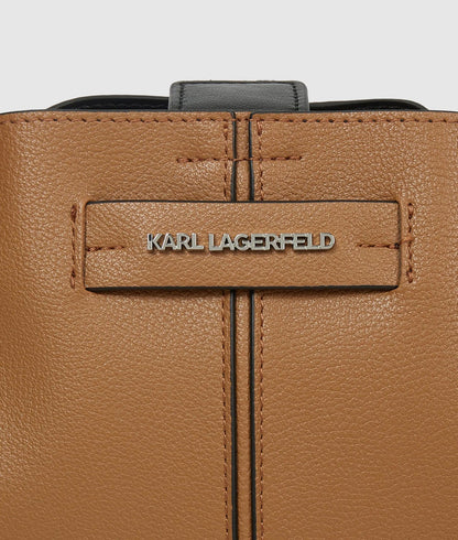 KarlLagerfeld Kpierced Mini Bucket Bag Caramel