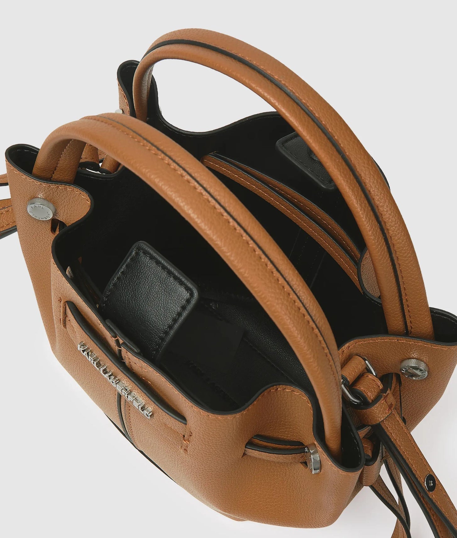 KarlLagerfeld Kpierced Mini Bucket Bag Caramel