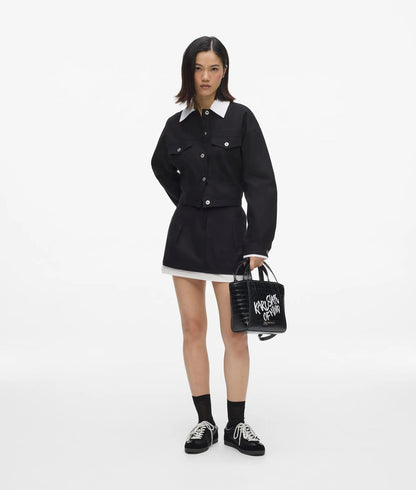 KarlLagerfeld Karl Quote Mini Tote Bag Black