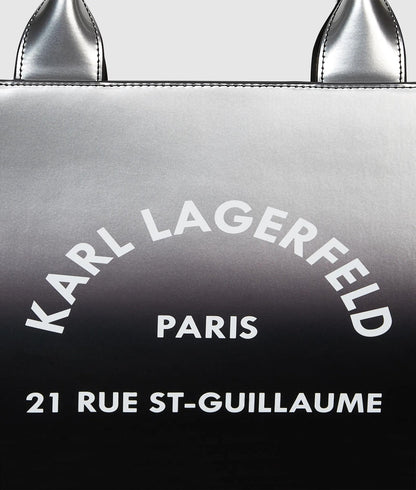 KarlLagerfeld Rue St-Guillaume Degrade Medium Tote Bag Degrade Black Grey