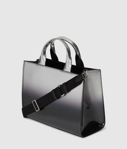 KarlLagerfeld Rue St-Guillaume Degrade Medium Tote Bag Degrade Black Grey