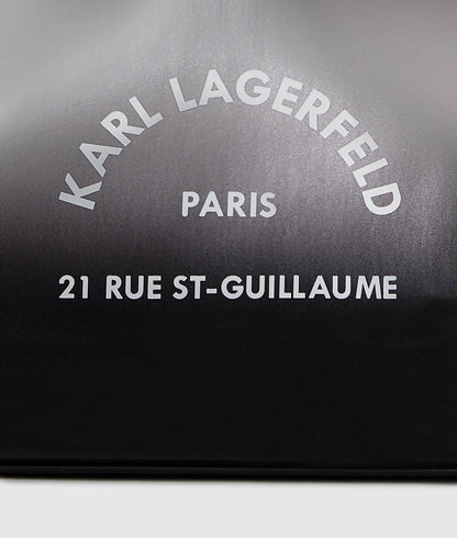 KarlLagerfeld Rue St-Guillaume Degrade Mini Tote Bag Degrade Black Grey