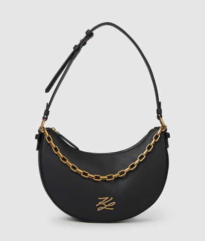 KarlLagerfeld Kautograph Moon Chain Shoulder Bag Black/Gold