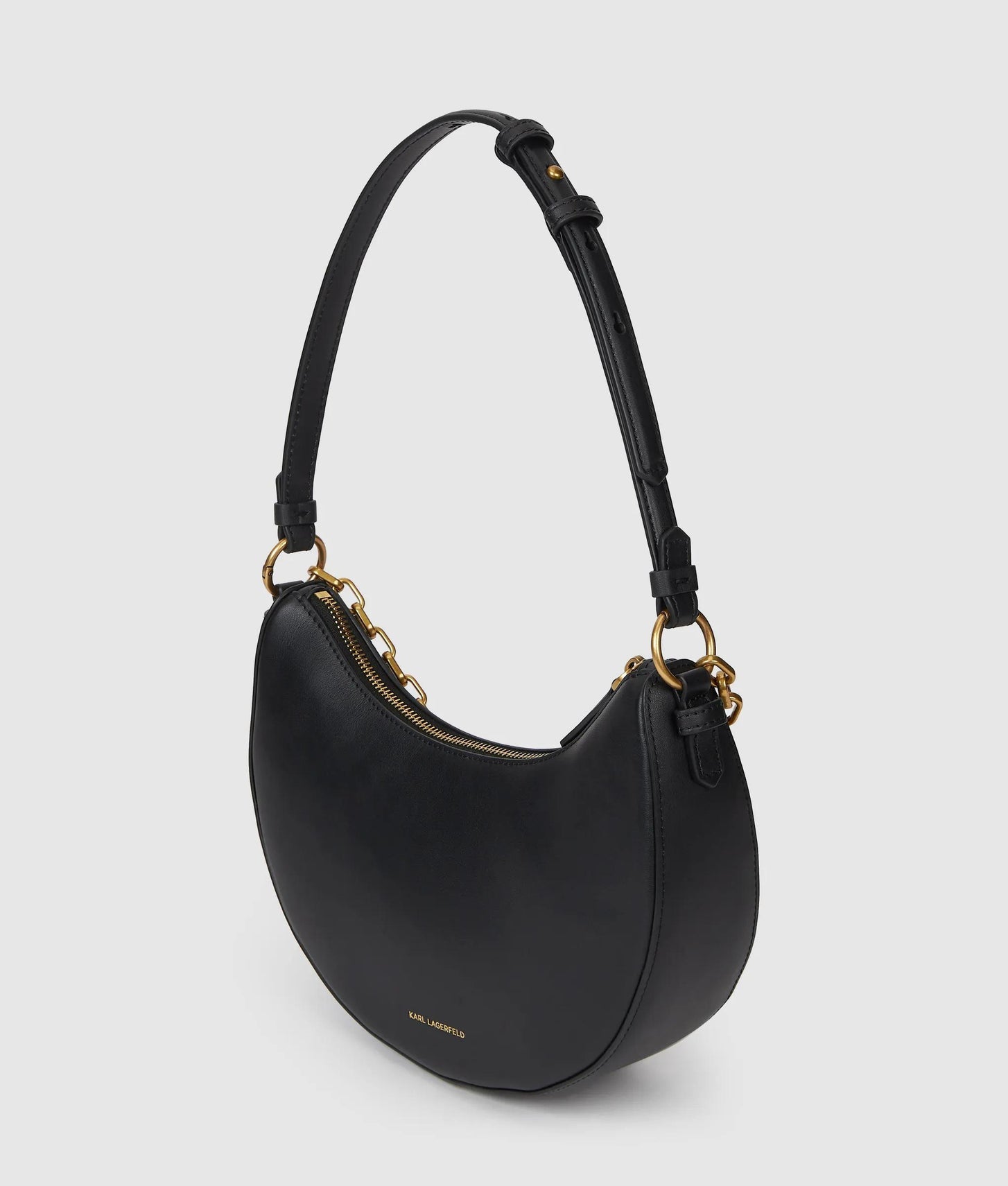 KarlLagerfeld Kautograph Moon Chain Shoulder Bag Black/Gold
