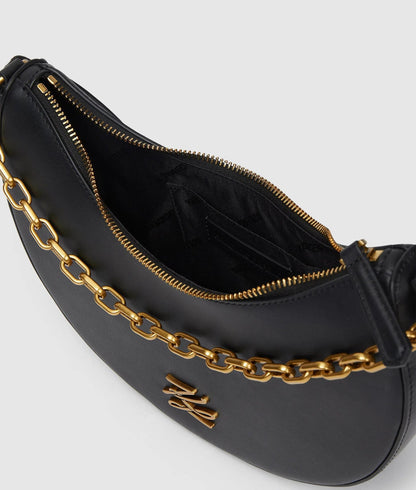 KarlLagerfeld Kautograph Moon Chain Shoulder Bag Black/Gold
