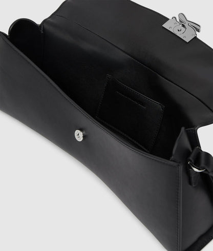 KarlLagerfeld Kautograph Twist Elongated Shoulder Bag Black/White