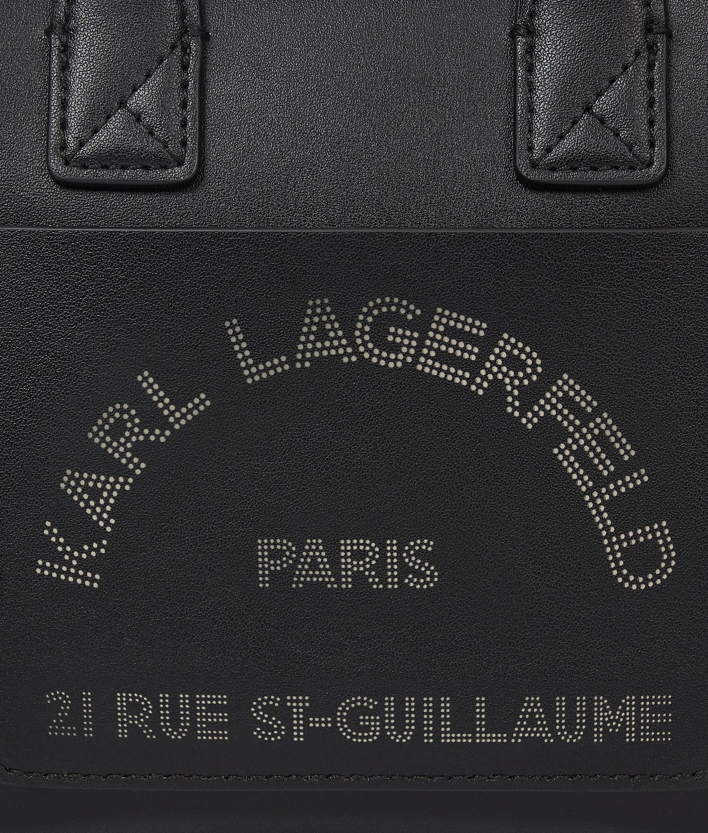 KarlLagerfeld Kdaily Mini Pocket Tote Bag Black-Nickel