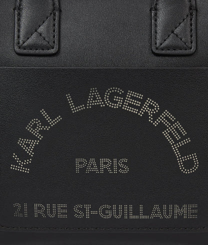 KarlLagerfeld Kdaily Mini Pocket Tote Bag Black-Nickel