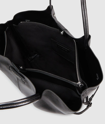 KarlLagerfeld Kpierced Metallic Tote Bag Gunmetal