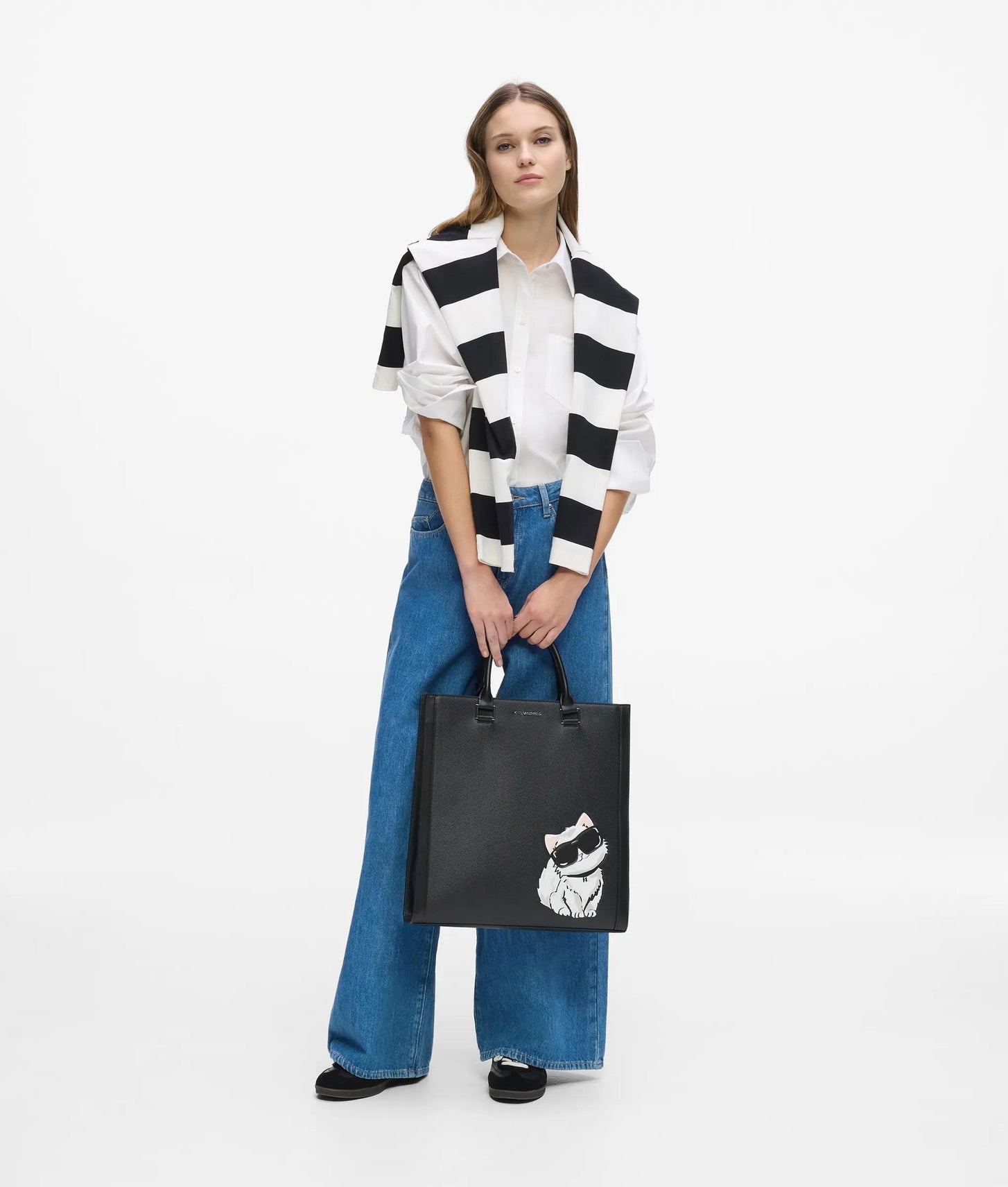 KarlLagerfeld Ikon Choupette Tote Bag Black