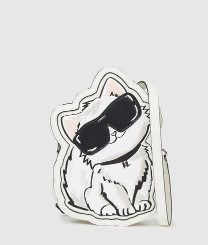 KarlLagerfeld Ikon Choupette Crossbody Bag Off White
