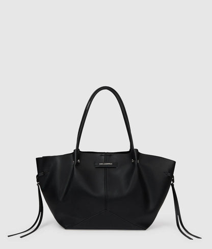KarlLagerfeld Kpierced Medium Tote Bag Black-Nickel