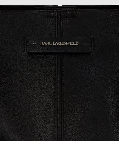 KarlLagerfeld Kpierced Medium Tote Bag Black-Nickel