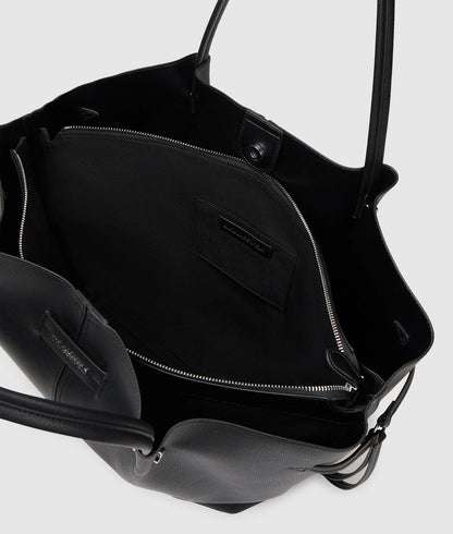 KarlLagerfeld Kpierced Medium Tote Bag Black-Nickel
