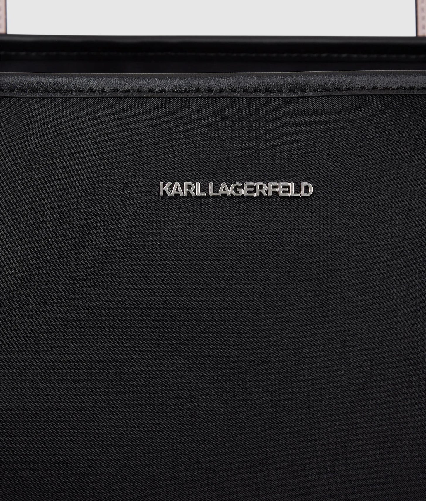 KarlLagerfeld Ikon Choupette Drawstring Tote Bag Black