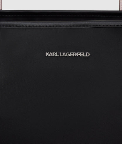 KarlLagerfeld Ikon Choupette Drawstring Tote Bag Black