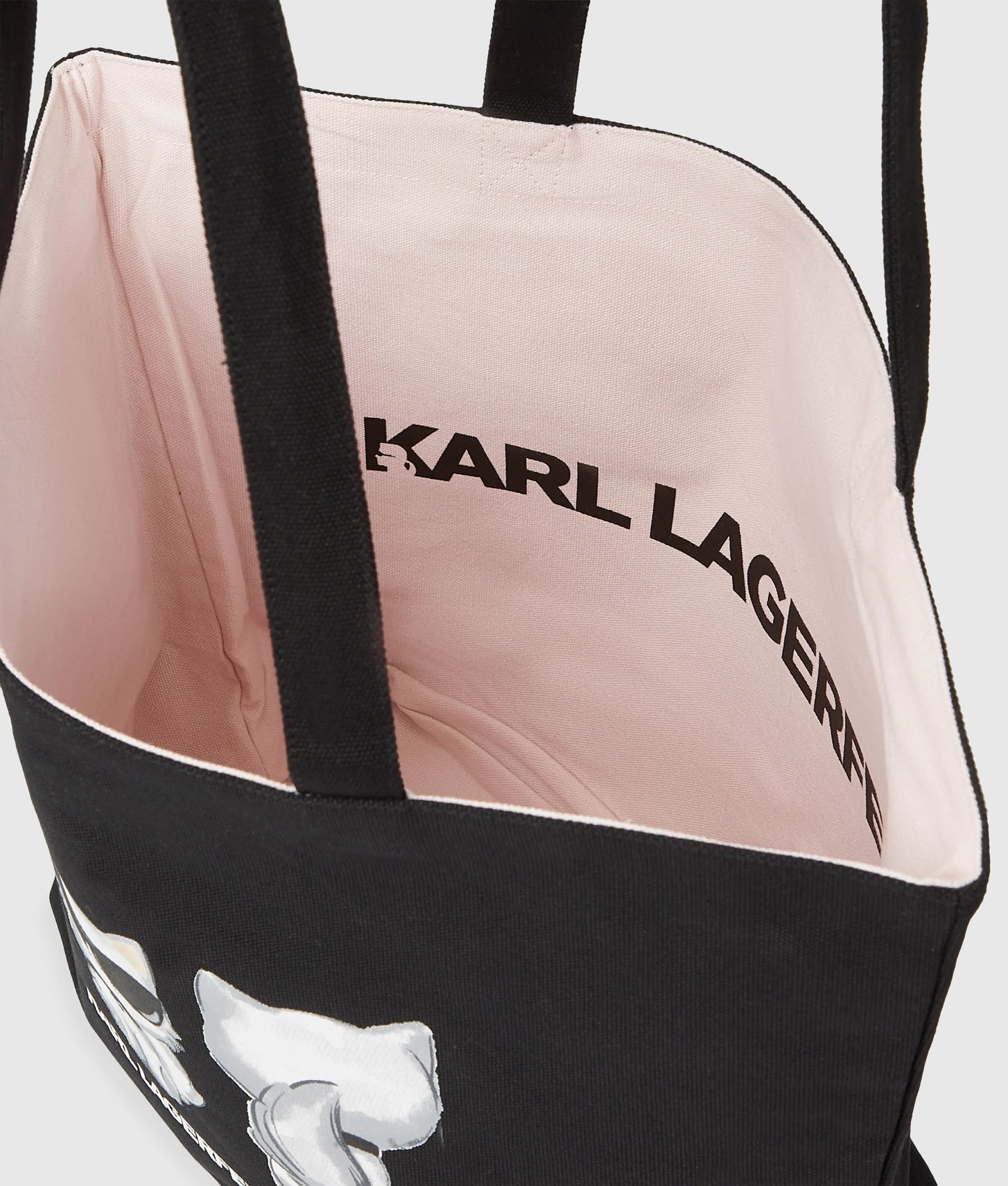 KarlLagerfeld Ikon Choupette Reversible Shopper Black