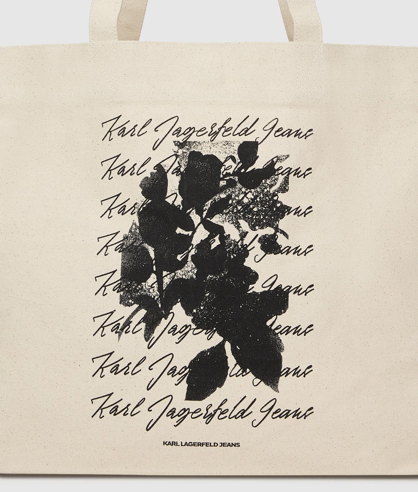 KarlLagerfeld Floral Print Shopper Natural