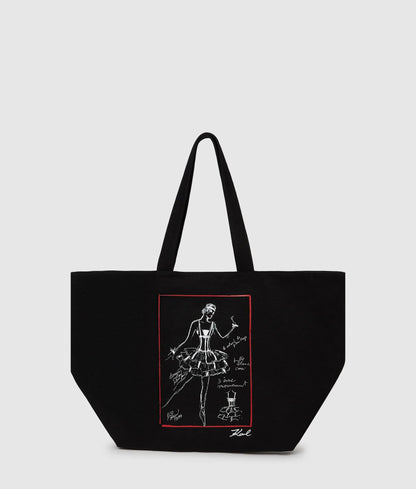 KarlLagerfeld Kballet Shopper Black