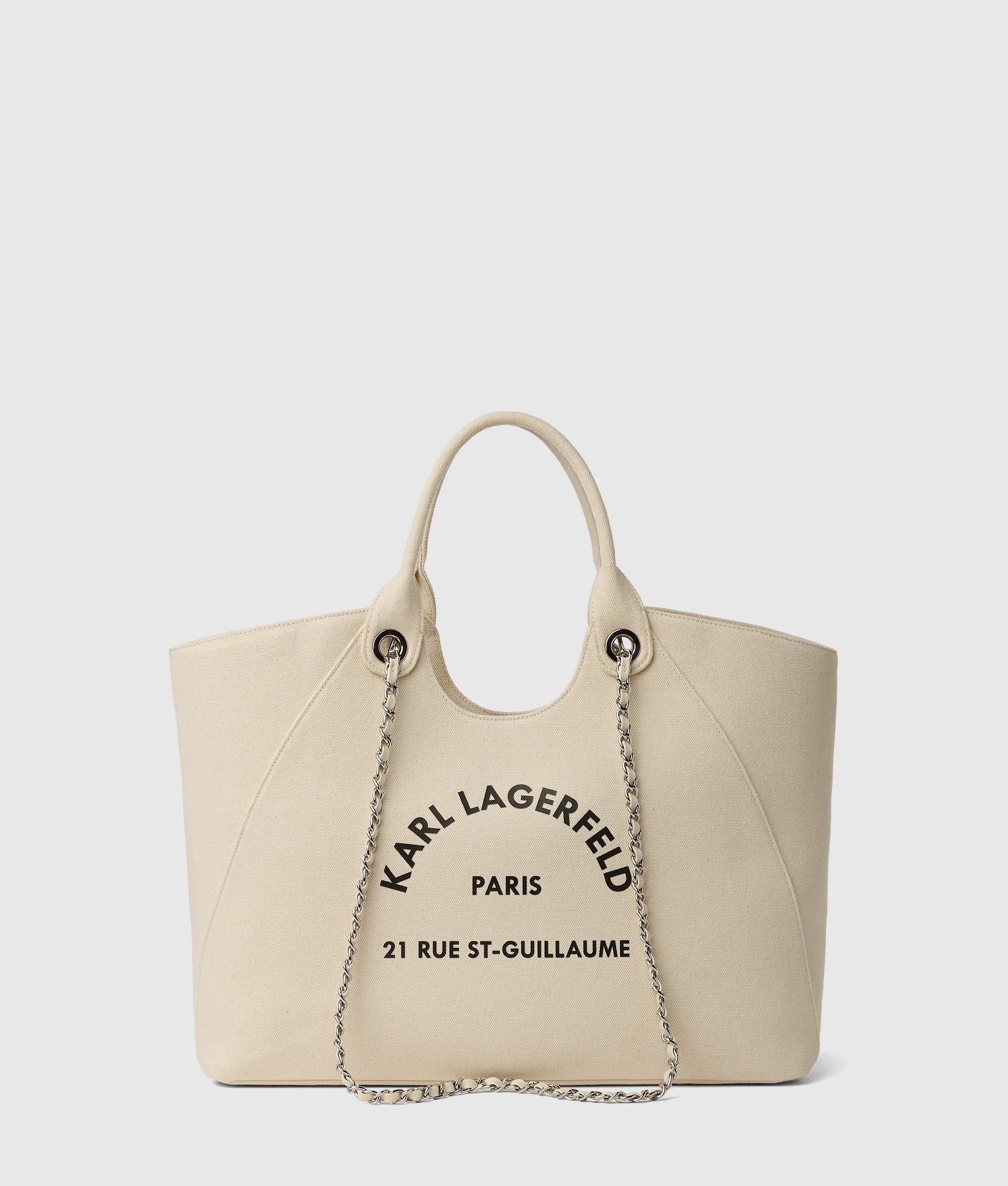 KarlLagerfeld Exclusive Rue St-Guillaume Chain Shopper Natural