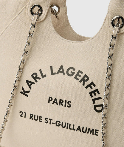 KarlLagerfeld Exclusive Rue St-Guillaume Chain Shopper Natural