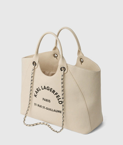 KarlLagerfeld Exclusive Rue St-Guillaume Chain Shopper Natural