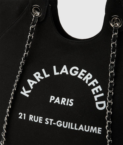 KarlLagerfeld Exclusive Rue St-Guillaume Chain Shopper Black