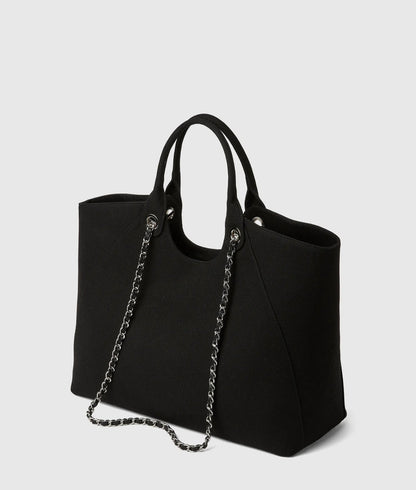 KarlLagerfeld Exclusive Rue St-Guillaume Chain Shopper Black