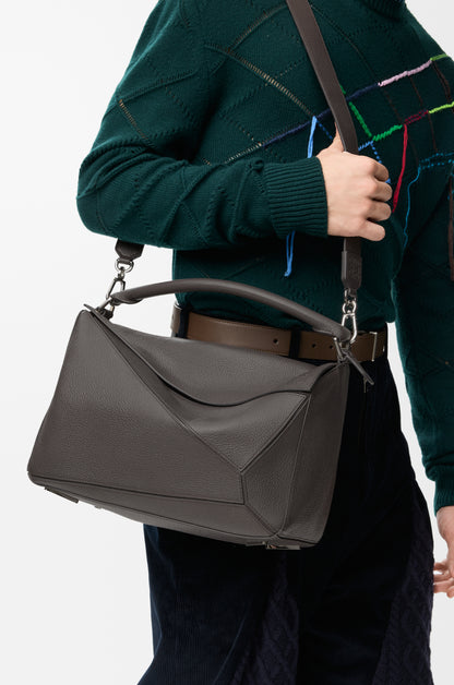 Loewe Large Puzzle bag in supple grained calfskin