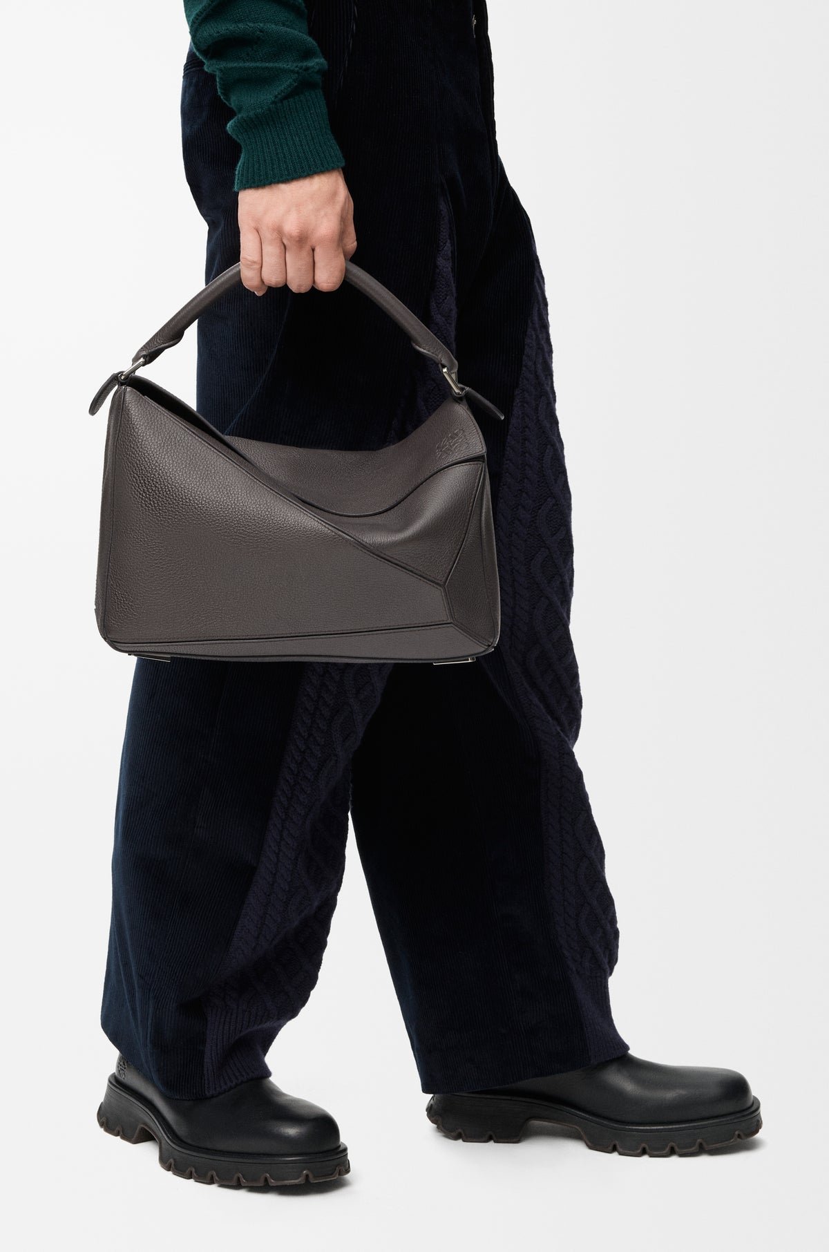 Loewe Large Puzzle bag in supple grained calfskin