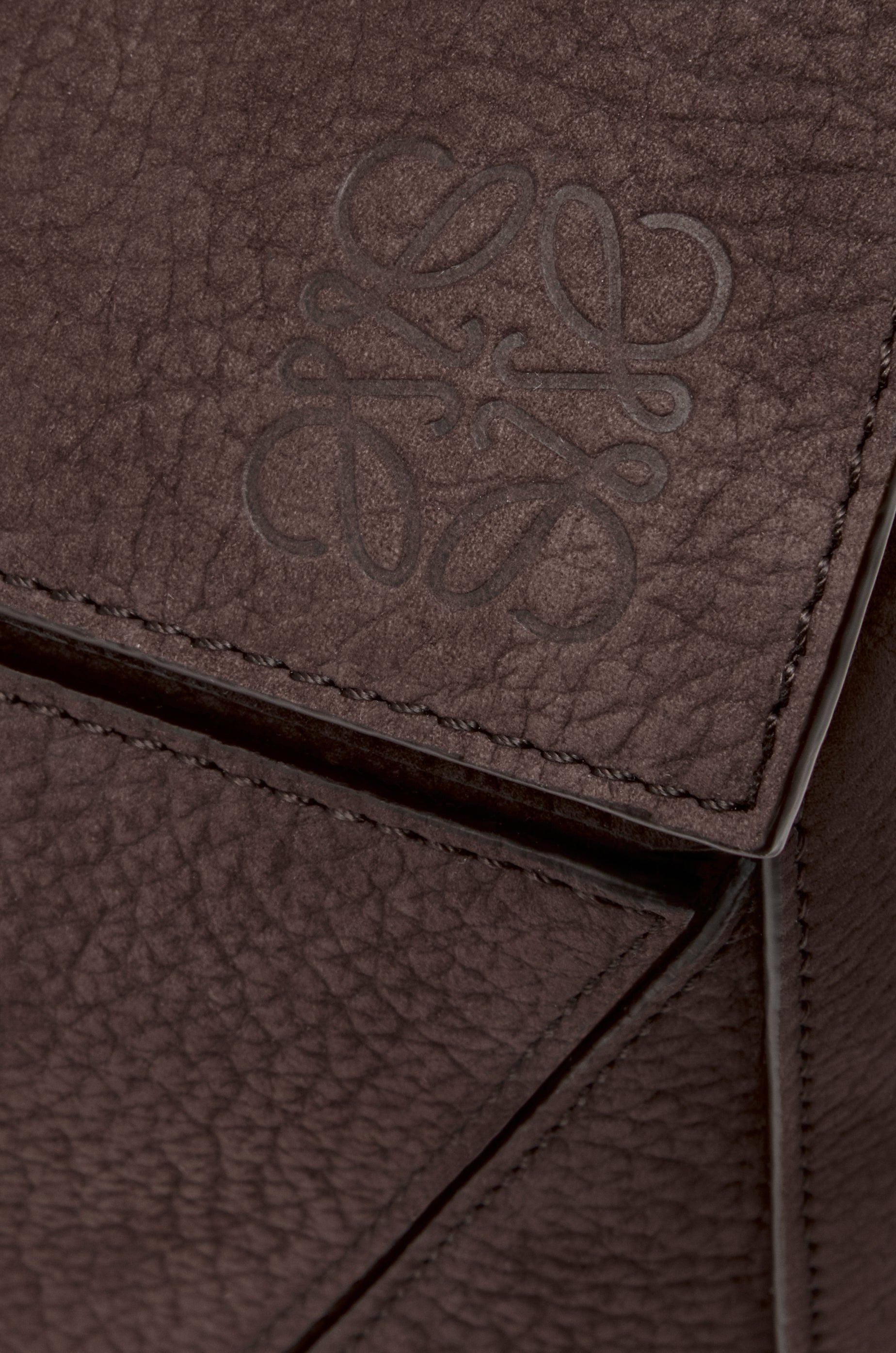 Loewe Large Puzzle bag in grained nubuck