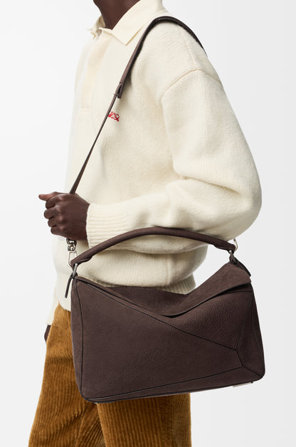 Loewe Large Puzzle bag in grained nubuck