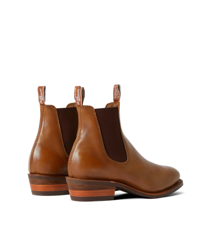 Lady Yearling boot caramel pull-up leather