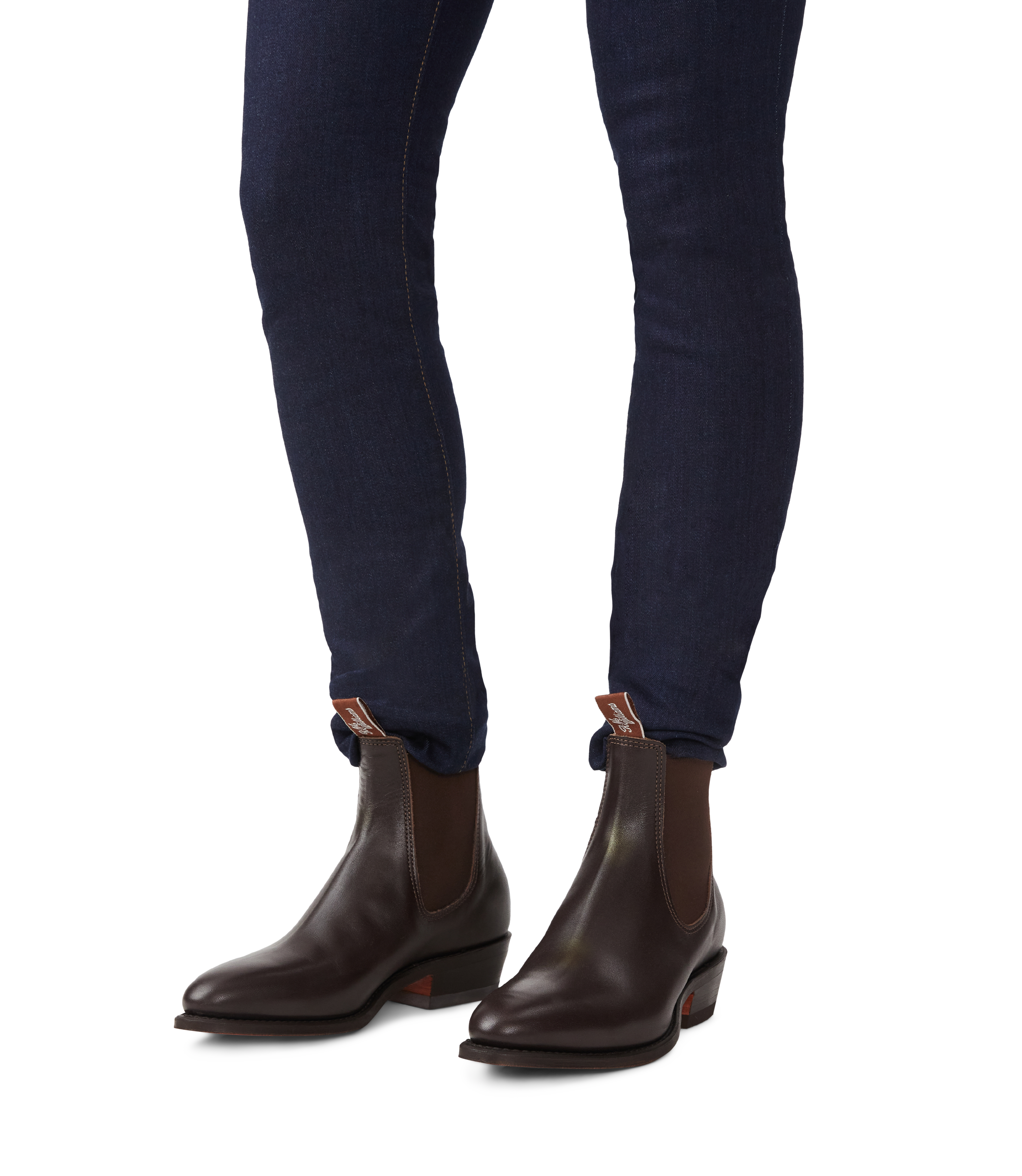 Lady Yearling boot chestnut yearling leather