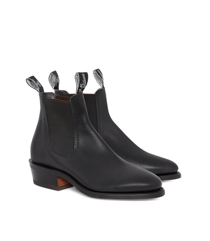 Lady Yearling boot black yearling leather