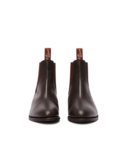 Lady Yearling boot chestnut yearling leather