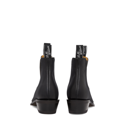 Lady Yearling boot black yearling leather