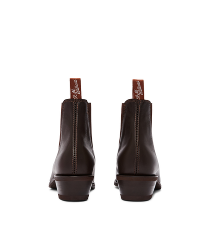 Lady Yearling boot chestnut yearling leather