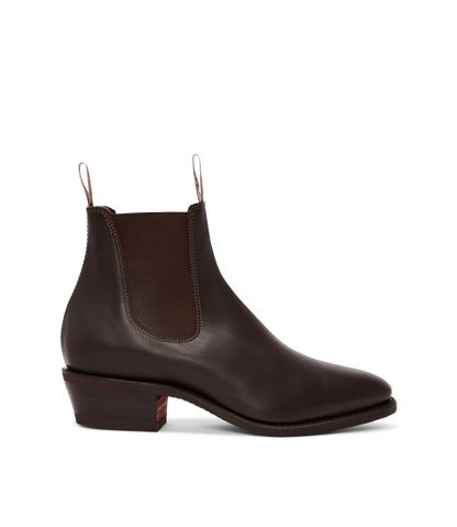 Lady Yearling boot chestnut yearling leather