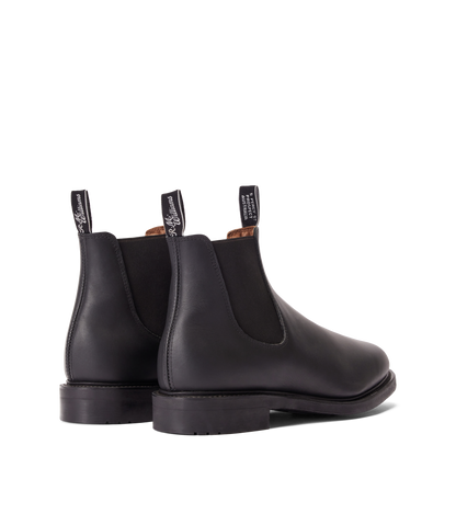 Gardener boot black oiled leather