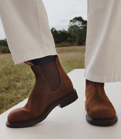 Gardener boot bark oiled nubuck leather