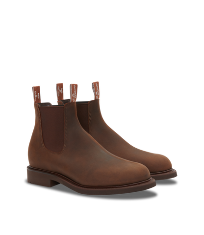 Gardener boot bark oiled nubuck leather