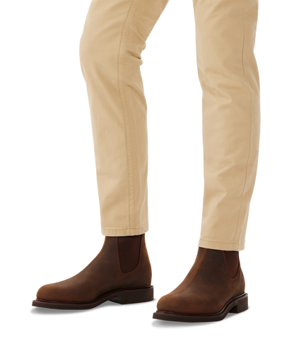 Gardener boot bark oiled nubuck leather