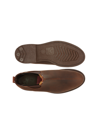 Gardener boot bark oiled nubuck leather