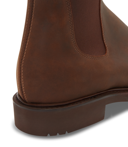 Gardener boot bark oiled nubuck leather